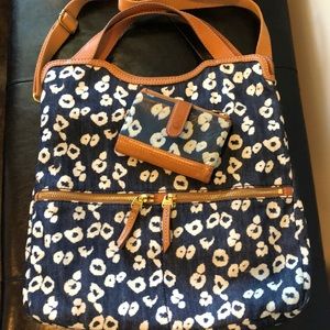 Fossil bag with matching wallet